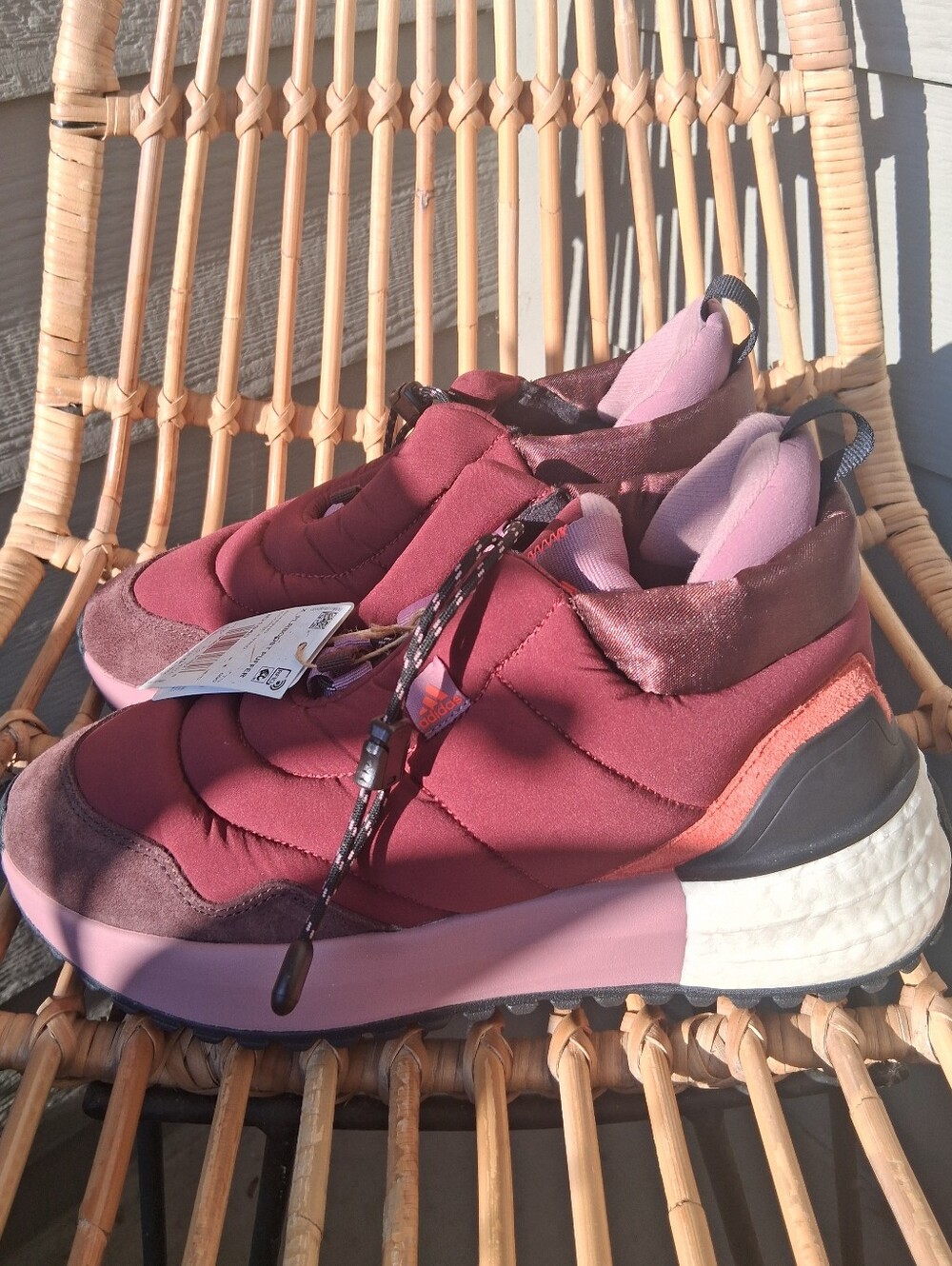 Adidas X_PLRBOOST Puffer 'Burgundy' Size 9 - Picture 6 of 11